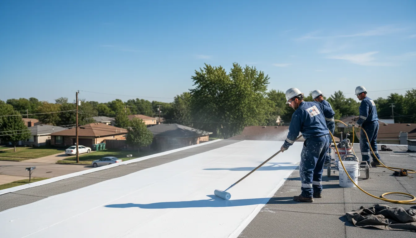 Commercial roof coating in Mulvane, KS near me